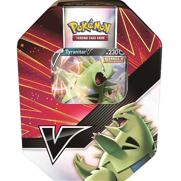 179,- Pokemon kort - V Strikers Tin - Tyranitar V Single Strike